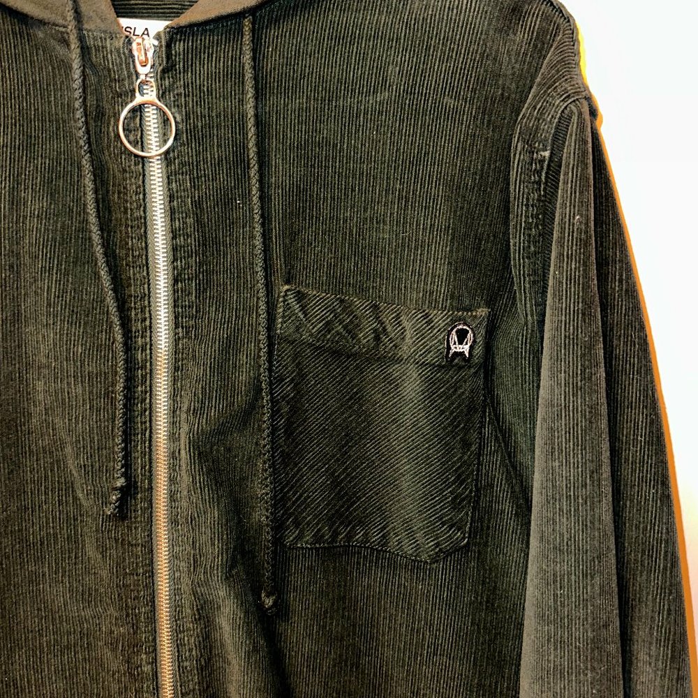 OWSLA Green Corduroy Zip Up Jacket